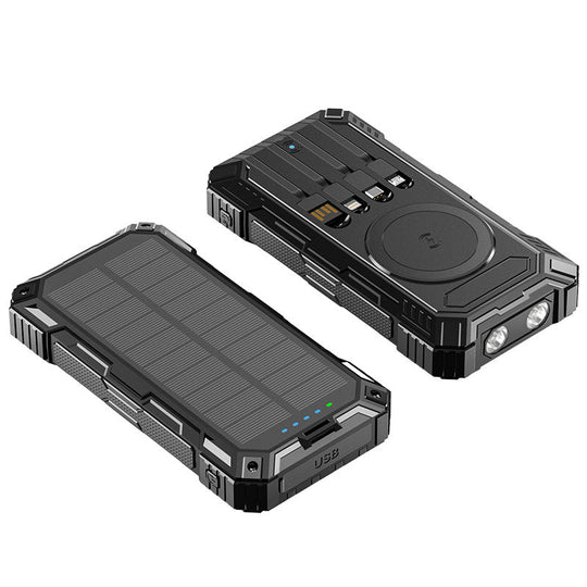 Baterie Externă Solară Robustă cu Conexiuni Multifuncționale pentru Outdoor 4