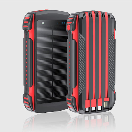 Baterie solară portabilă cu iluminare LED integrată și design rezistent 2