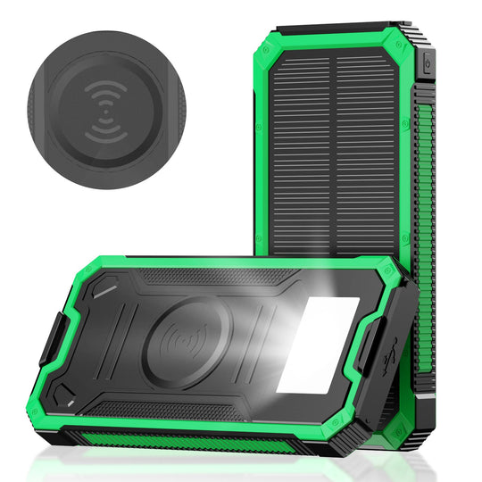 Baterie solară portabilă cu încărcare rapidă și adaptor wireless 9