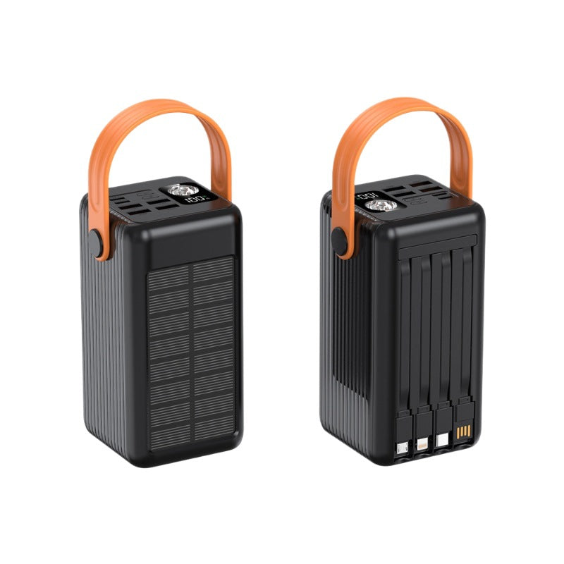 Baterie solară portabilă cu multiple porturi USB pentru încărcare simultană 1