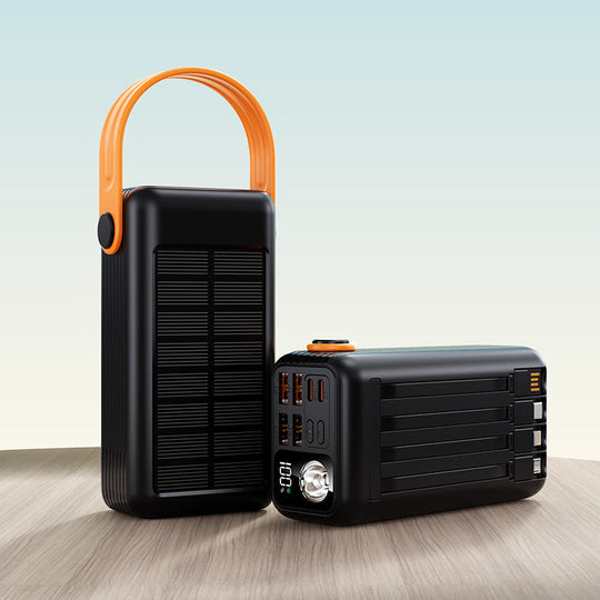 Baterie solară portabilă cu multiple porturi USB pentru încărcare simultană 3