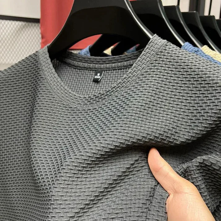 Herre T Shirt Korte Ærmer Åndbart Mesh Trænings T Shirt-1