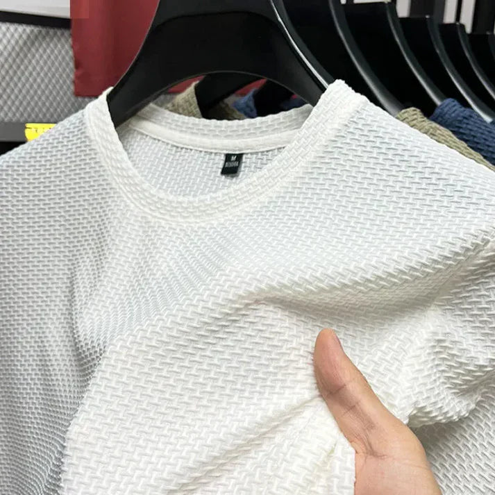 Variant image for Herre T Shirt Korte Ærmer Åndbart Mesh Trænings T Shirt-17