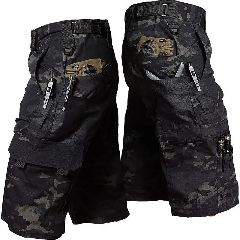 Bermudă pentru bărbați cu design camuflaj 5