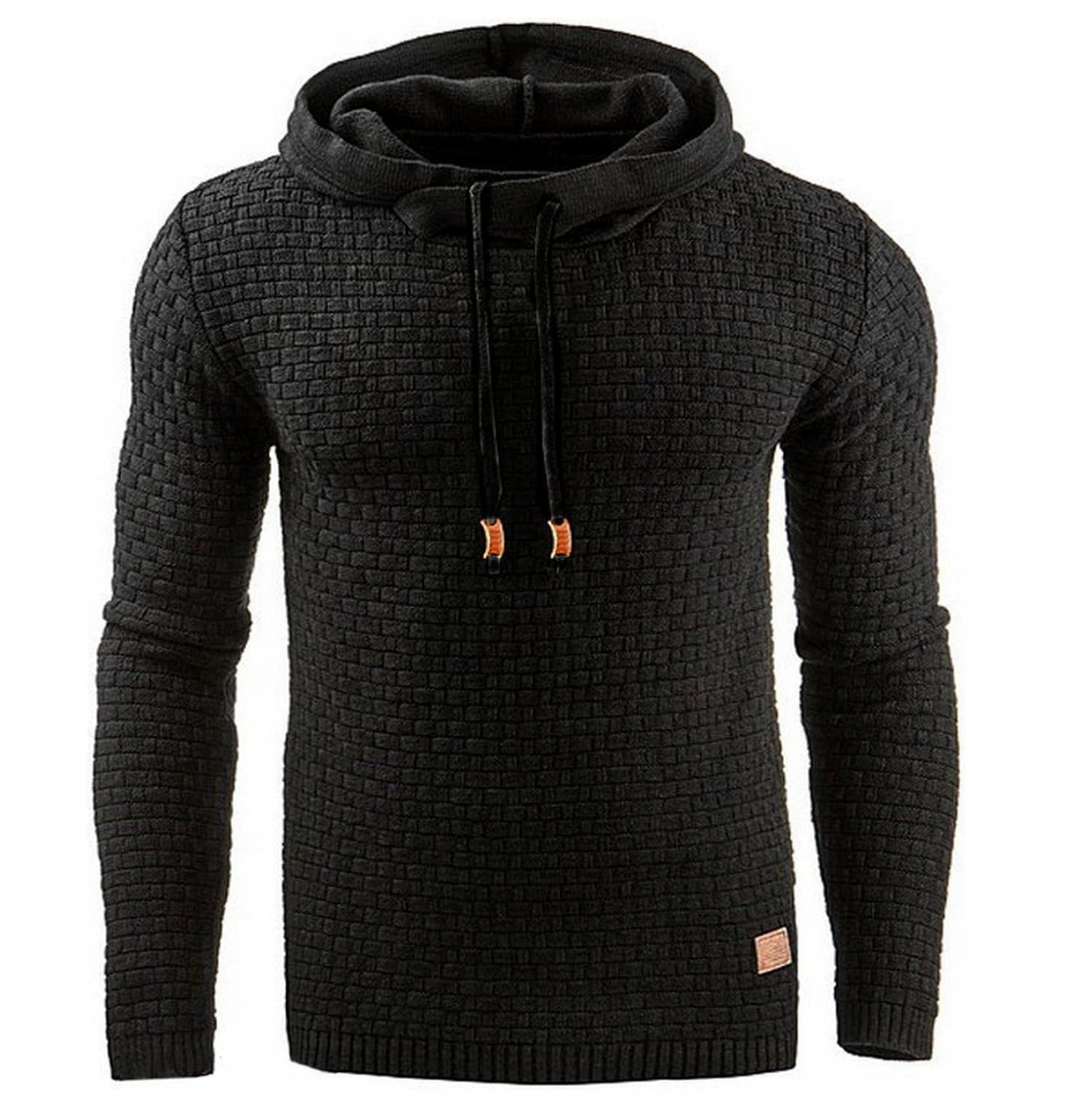 Variant image for Hoodies Mænd Komfortabel 100% Bomuld Hættetrøje til Mænd Moderne Design-2