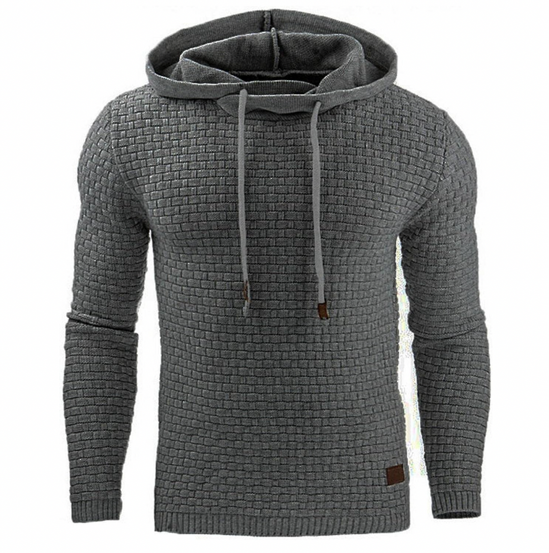 Variant image for Hoodies Mænd Komfortabel 100% Bomuld Hættetrøje til Mænd Moderne Design-9