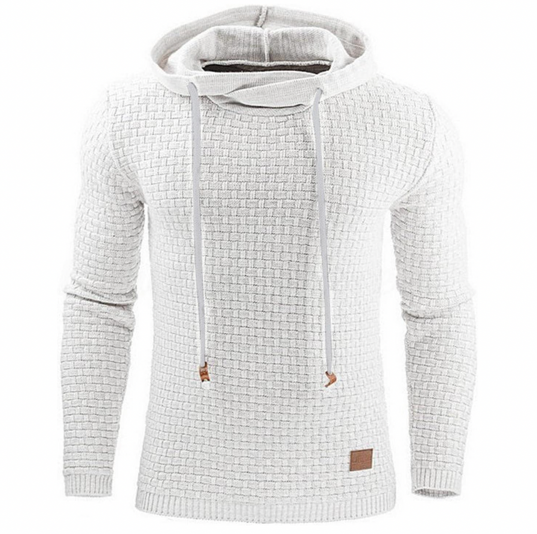 Variant image for Hoodies Mænd Komfortabel 100% Bomuld Hættetrøje til Mænd Moderne Design-17