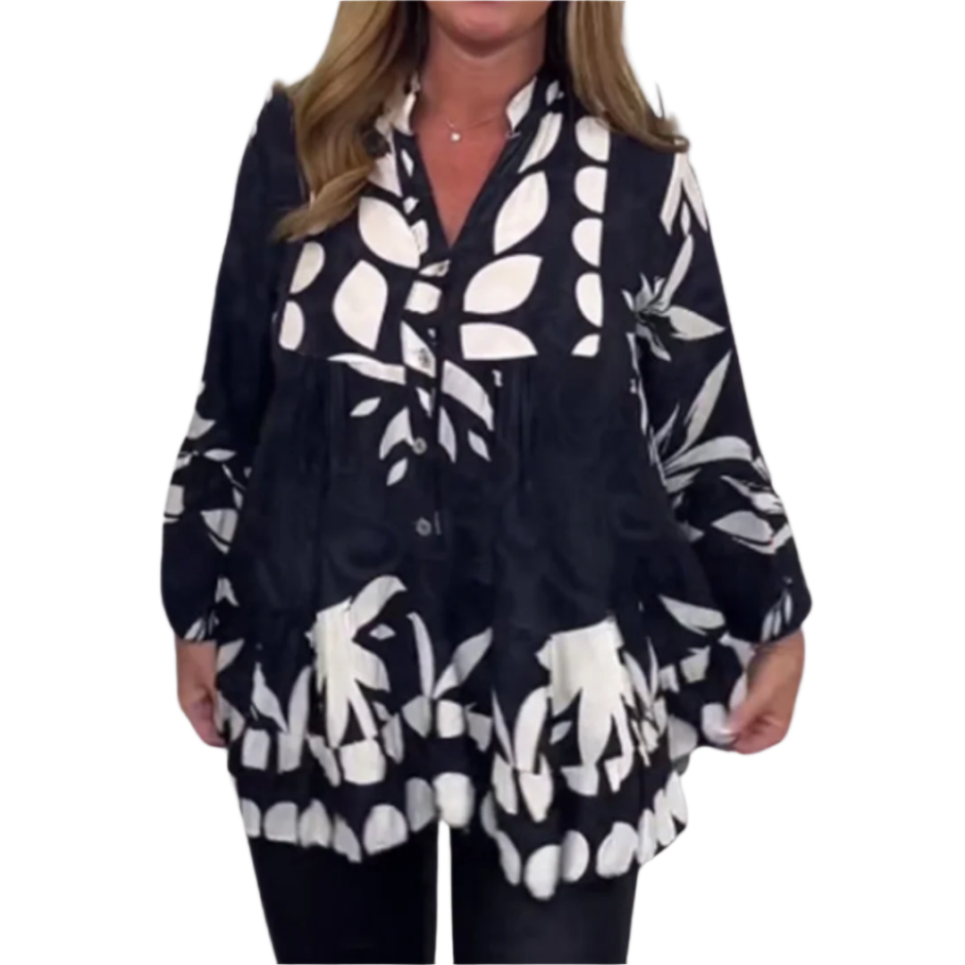 Blouse Femme Évasée Imprimé Floral 0