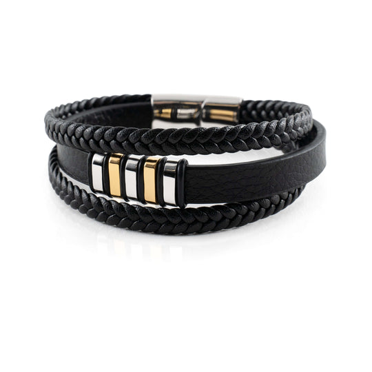 Brățară din piele pentru bărbați - accesoriu elegant și atemporal 1