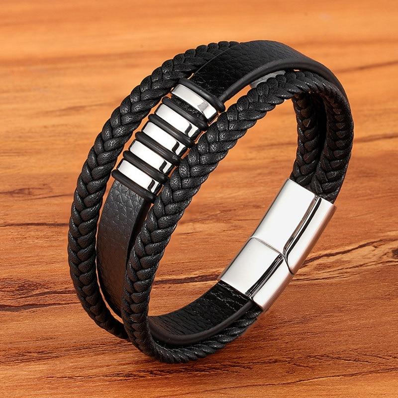 Brățară din piele pentru bărbați - accesoriu elegant și atemporal 2