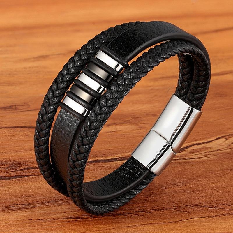 Brățară din piele pentru bărbați - accesoriu elegant și atemporal 4