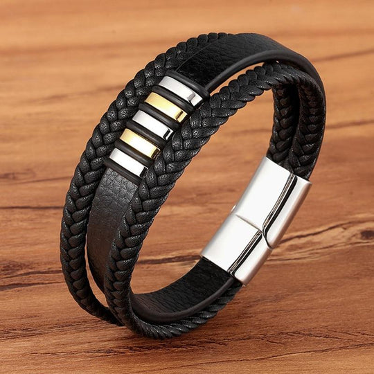Brățară din piele pentru bărbați - accesoriu elegant și atemporal 5