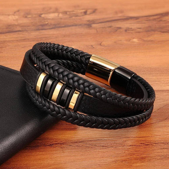Brățară din piele pentru bărbați - accesoriu elegant și atemporal 7