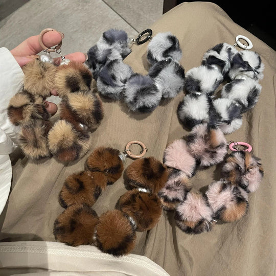 Breloc Chei Pluș cu Design Animal Jucăuș pentru Femei 2