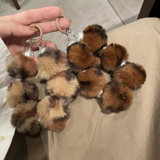 Breloc Chei Pluș cu Design Animal Jucăuș pentru Femei 3