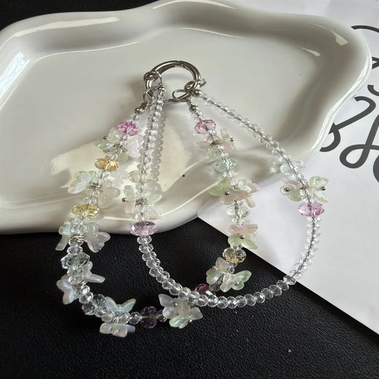 Breloc Floral cu Mărgele pentru Femei Accesoriu Chic 1