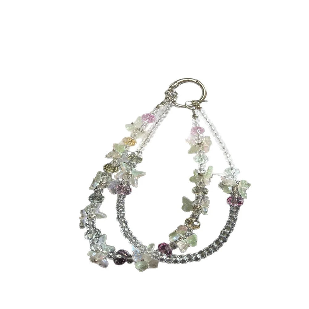 Breloc Floral cu Mărgele pentru Femei Accesoriu Chic 3