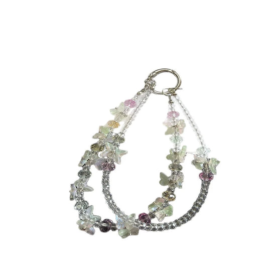 Breloc Floral cu Mărgele pentru Femei Accesoriu Chic 3