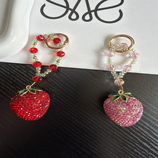 Breloc cu Pandantiv Căpșună pentru Femei Accesoriu Unic 1