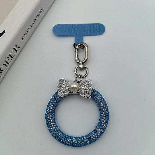 Breloc cu fundă decorativă și strasuri pentru femei 13