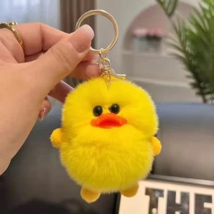 Breloc cu rață de pluș pentru femei și bărbați accesoriu jucăuș 0