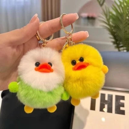 Breloc cu rață de pluș pentru femei și bărbați accesoriu jucăuș 2