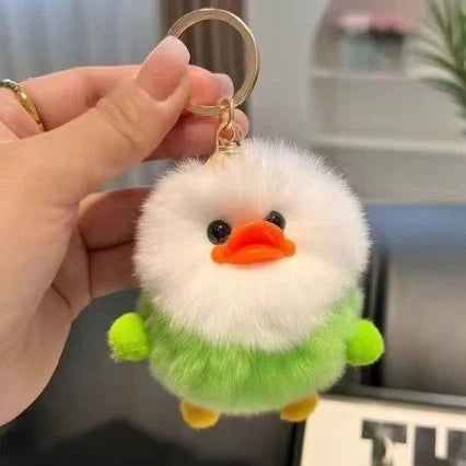 Breloc cu rață de pluș pentru femei și bărbați accesoriu jucăuș 3