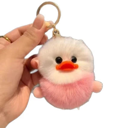 Breloc cu rață de pluș pentru femei și bărbați accesoriu jucăuș 4