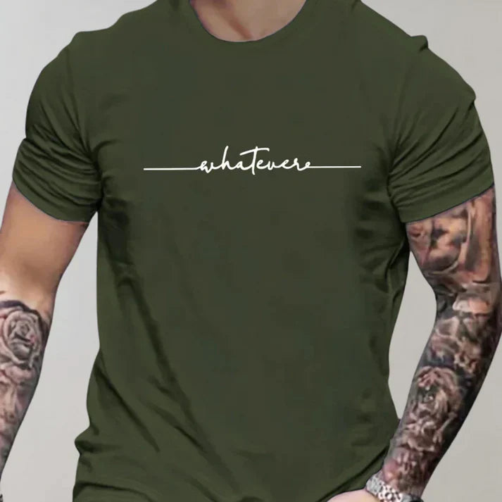 Variant image for Herre T Shirt Casual Rund Hals Bomuldsblanding-10