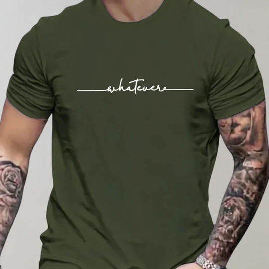 Variant image for Herre T Shirt Casual Rund Hals Bomuldsblanding-10