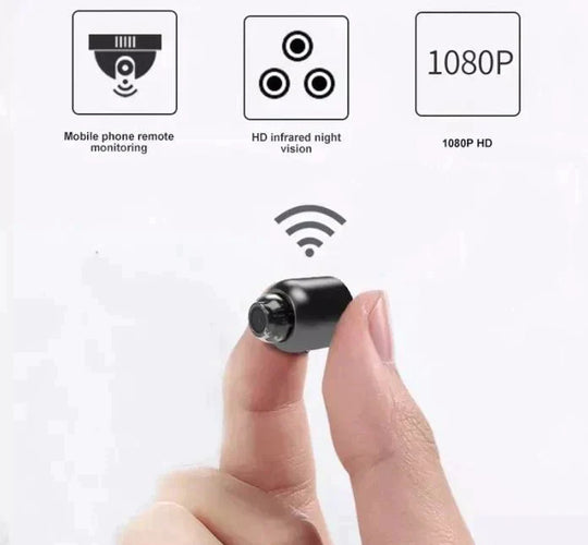 Cameră de securitate mini WiFi pachet dublu cu vedere nocturnă și detectare mișcare 3