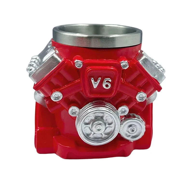 Cană cu Design Motor V6 pentru Bărbați 0