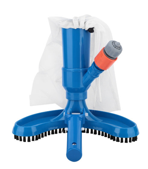 Cap telescopic pentru aspirator piscină cu peri de frecat și sac de colectare 0