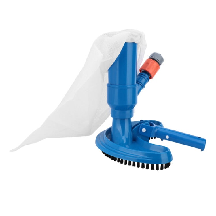 Cap telescopic pentru aspirator piscină cu peri de frecat și sac de colectare 1