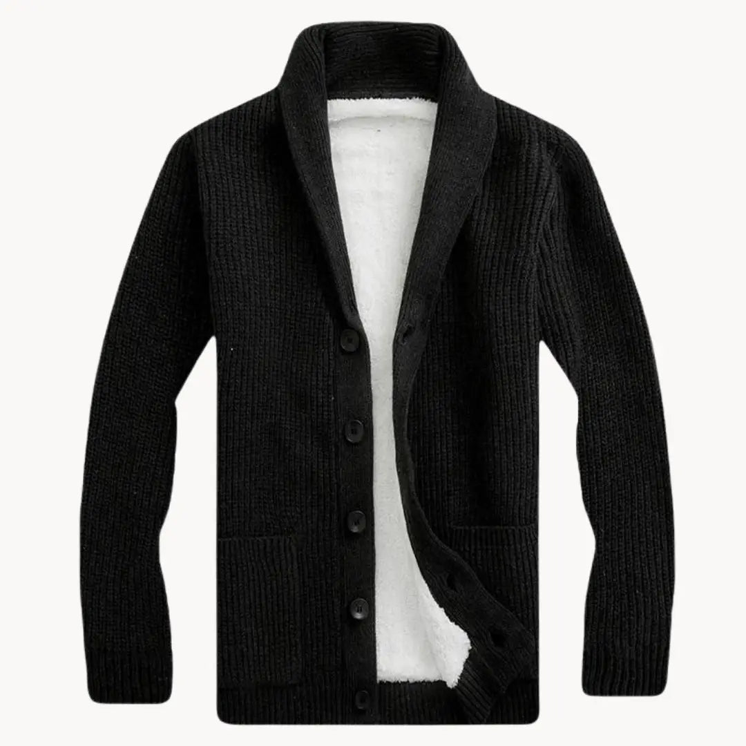 Cardigan bărbătesc cu guler șal 2