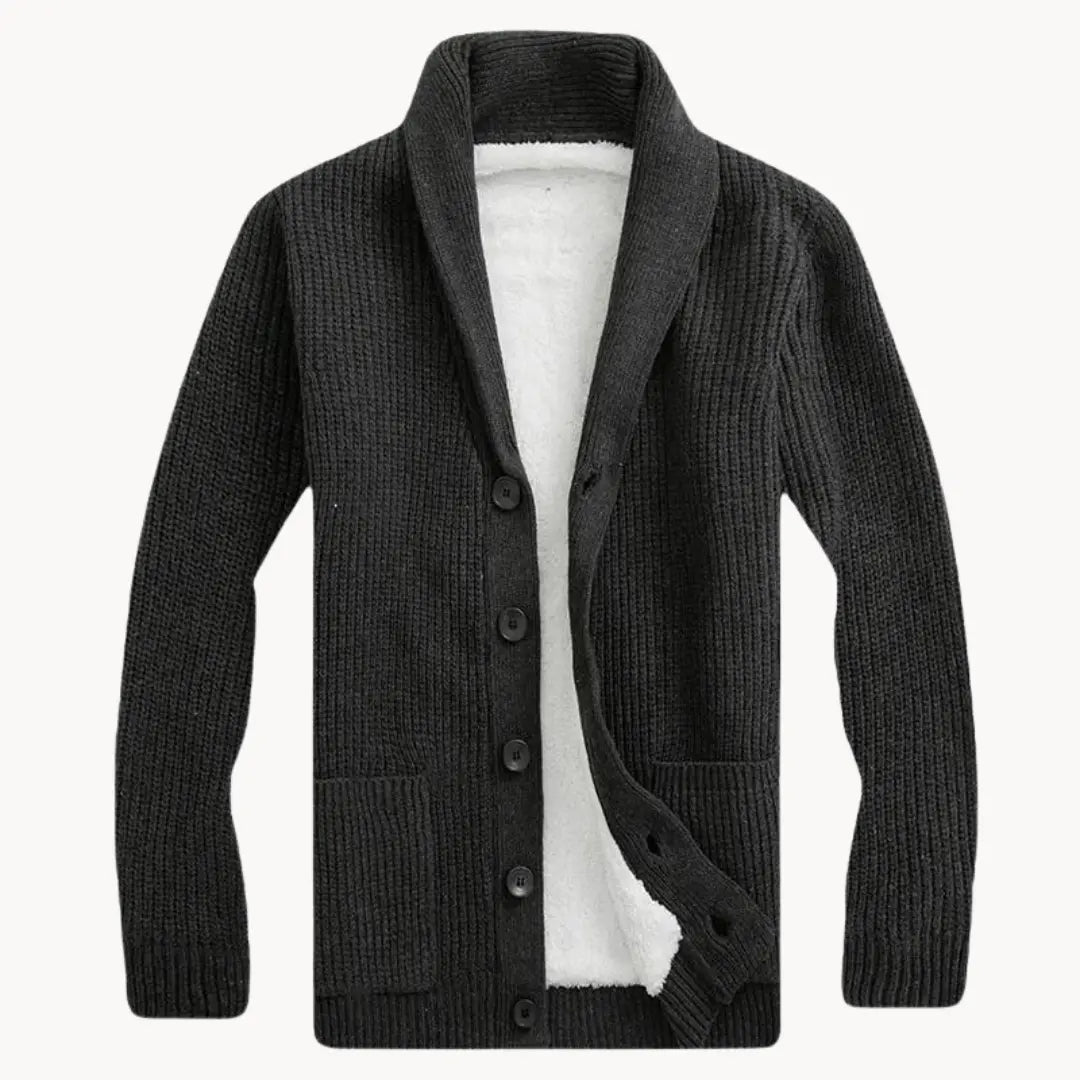 Cardigan bărbătesc cu guler șal 4