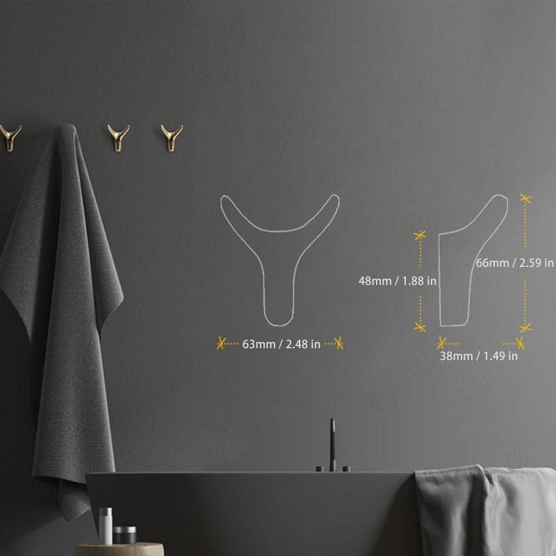 Cârlig de perete decorativ din aliaj de zinc cu design unic 4