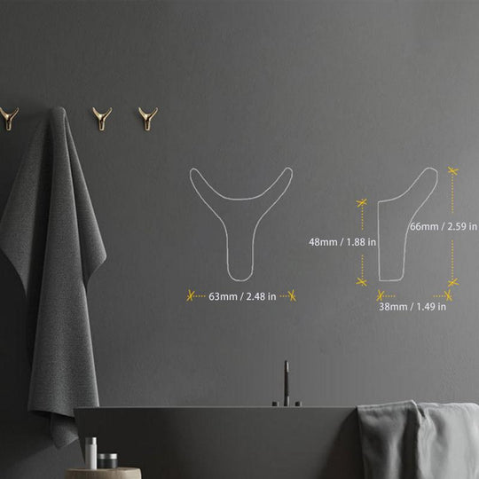 Cârlig de perete decorativ din aliaj de zinc cu design unic 4