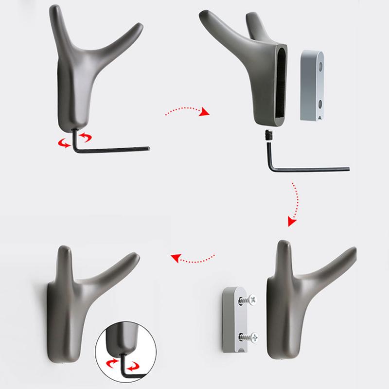 Cârlig de perete decorativ din aliaj de zinc cu design unic 7