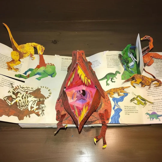 Carte pentru Copii Pop-up 3D cu Dinozauri Interactivi 1