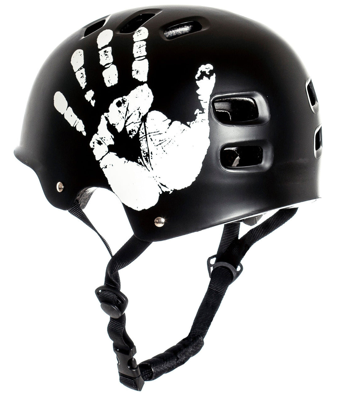 Casca multisport pentru bărbați cu design craniu și curea reglabilă 1