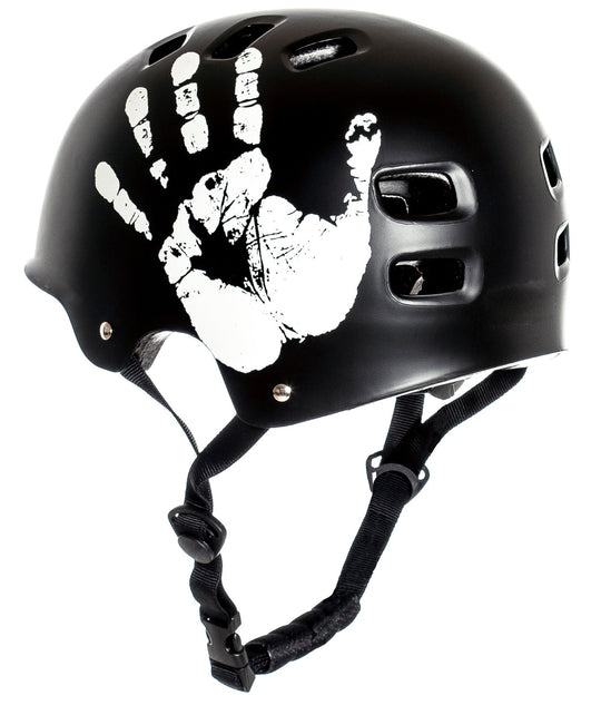 Casca multisport pentru bărbați cu design craniu și curea reglabilă 1