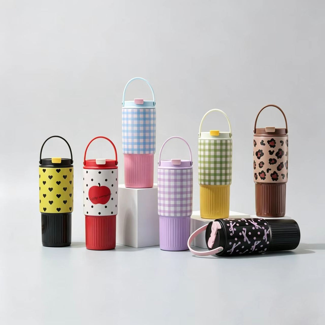 Ceașcă Izotermă cu Mâner pentru Femei, Design Modern, Ideală pentru Birou și Picnic 1