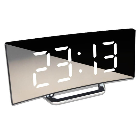 Ceas Digital Cu Led-Uri Curbate