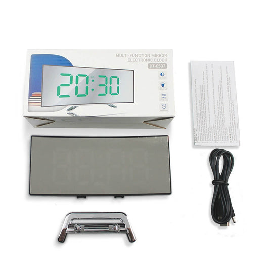 Ceas Digital Cu Led-Uri Curbate