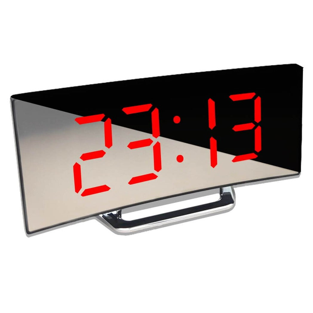 Ceas Digital Cu Led-Uri Curbate