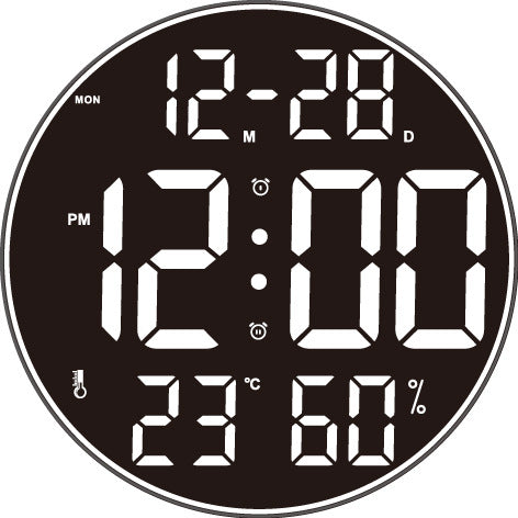 Ceas Digital Multifuncțional Modern pentru Bărbați și Femei cu Afișaj Clar 6