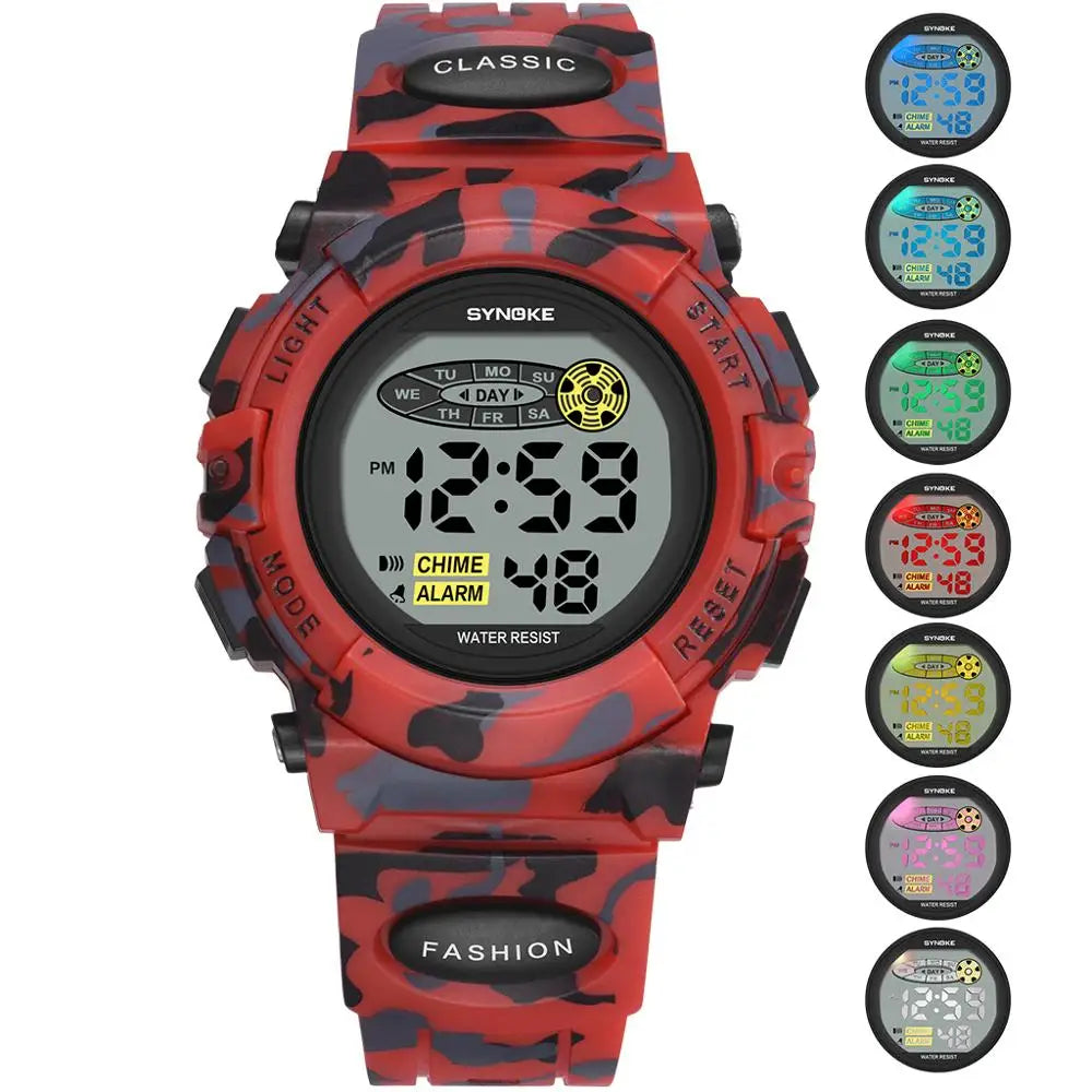 Ceas Digital Pentru Copii Colorat Cu Funcții Multiple 0
