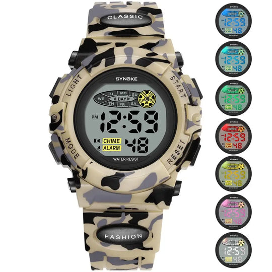 Ceas Digital Pentru Copii Colorat Cu Funcții Multiple 4