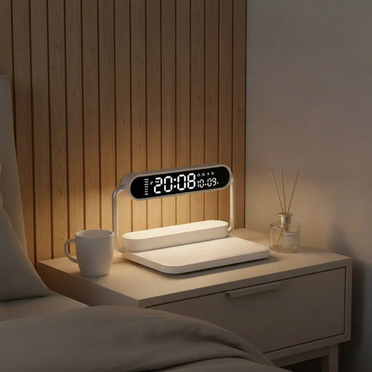 Ceas cu Alarmă Multifuncțional 3 în 1 cu Încărcare Wireless 1